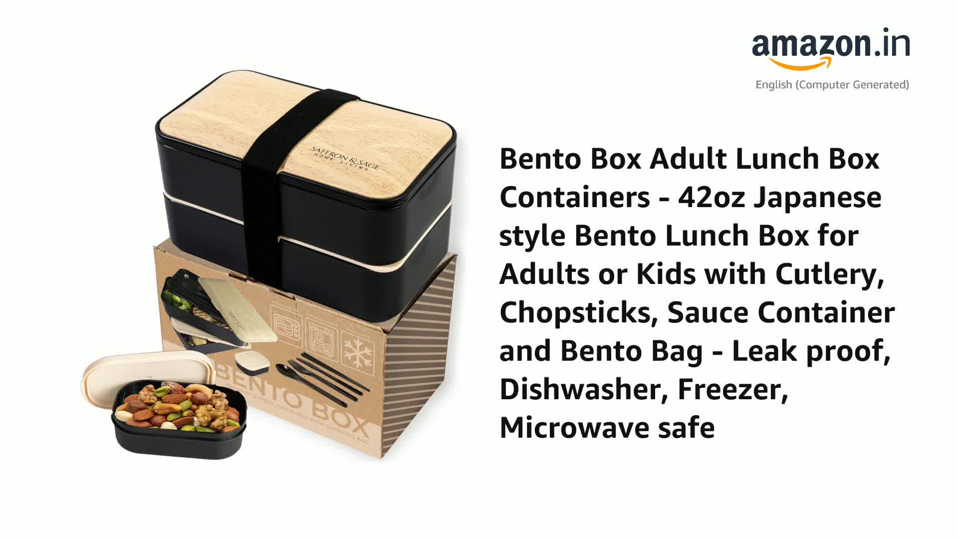 Buy Bento Box Adult Lunch Box Containers - 42oz Japanese style